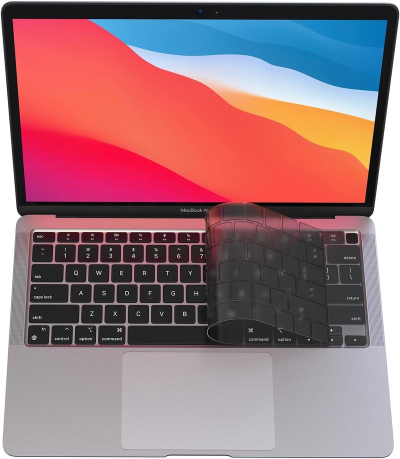 غطاء لوحة مفاتيح Soonjet متوافق مع MacBook Air 13 بوصة إصدار 2022 2021 2020 A2337 M1 A2179 شاشة Retina مع Touch ID ولوحة مفاتيح Magic مضيئة، غطاء لوحة مفاتيح واقٍ مقاوم للماء - Image 1