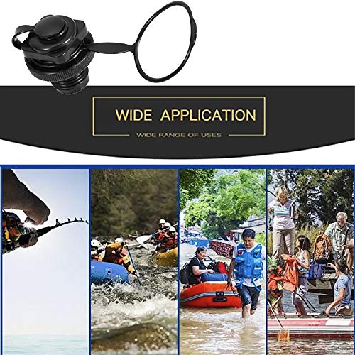 URIMPAVIDO 2PCS Inflatable Boat Air Valve, Kayak Raft Plug Replacement, Inflatable Boat Spiral Air Plug, Air Mattress Plug Replacement, Air Valve Replacement for Inflatable Boat Rubber Dinghy Pool Airbeds - Image 5