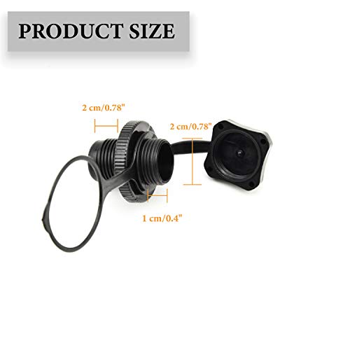 URIMPAVIDO 2PCS Inflatable Boat Air Valve, Kayak Raft Plug Replacement, Inflatable Boat Spiral Air Plug, Air Mattress Plug Replacement, Air Valve Replacement for Inflatable Boat Rubber Dinghy Pool Airbeds - Image 2