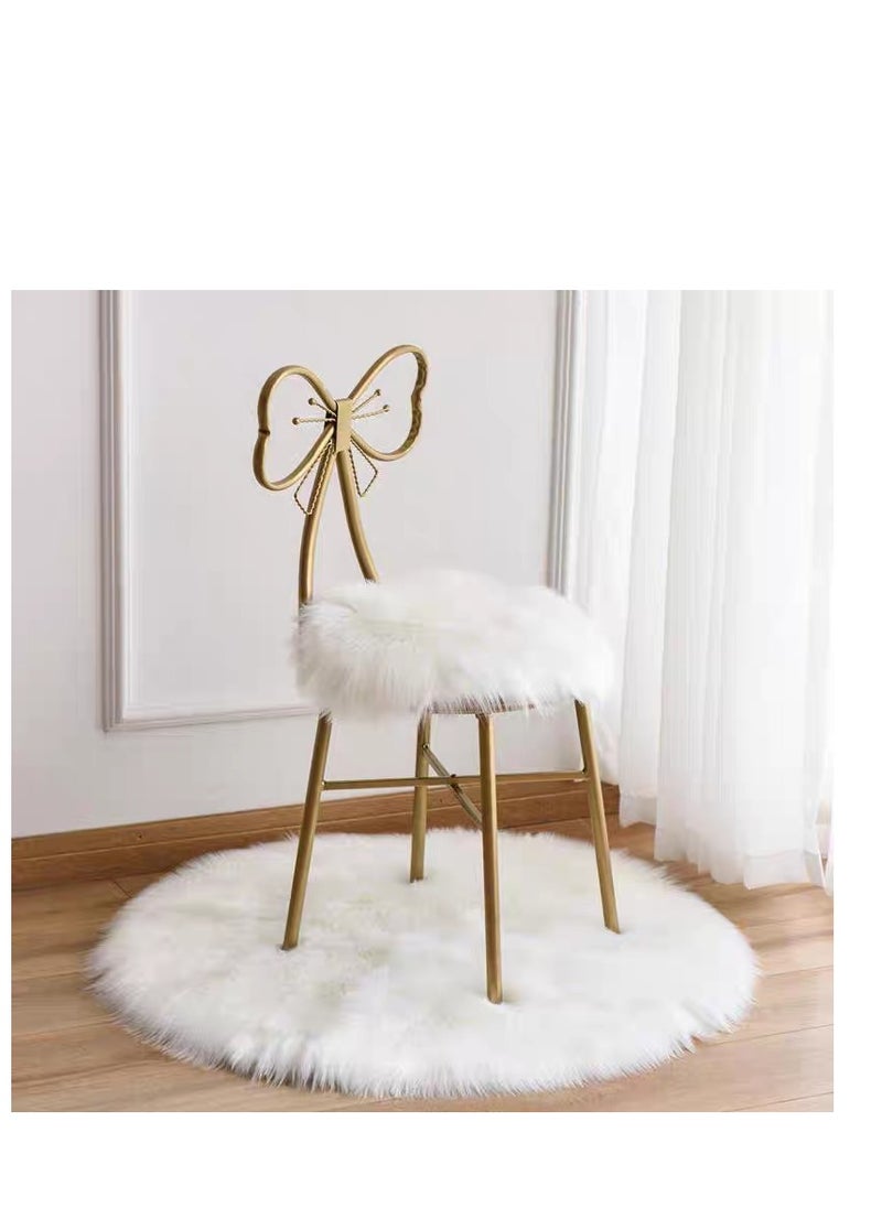 Generic - FFD Golden Vanity Chair Makeup Stool Nordic Dressing Table Chair Butterfly Chair Dressing Table Stools Makeup Vanity Stool Makeup Chair Vanity Makeup Chair For Home Living Room Bathroom Decor - Image 1
