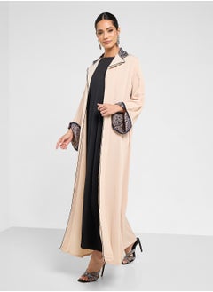 hayas closet Flared Sleeve Abaya with Sheila  - Image 5