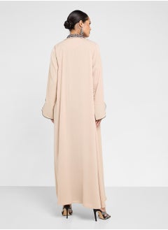 hayas closet Flared Sleeve Abaya with Sheila  - Image 2