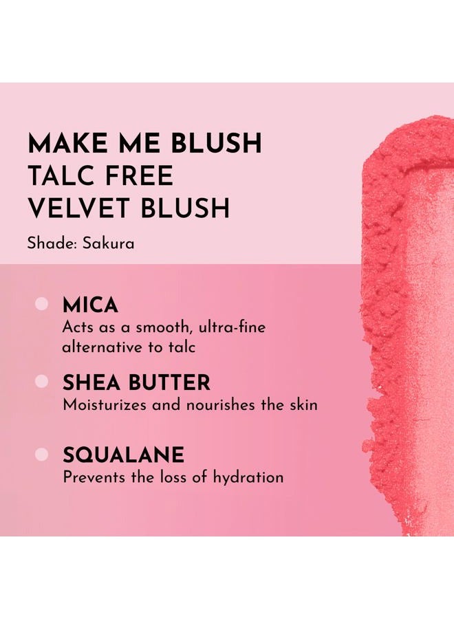 LAWLESS Make Me Blush Talc-Free Velvet Blush - Sakura - Premium Blush with Natural Ingredients to Moisturize and Nourish Skin While Imparting a Soft, Silky Finish - 0.18 oz - Image 2