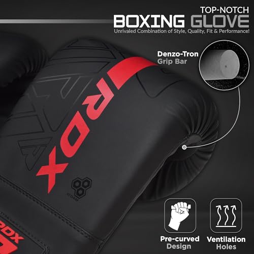 Rdx قفازات ريدكس للملاكمة، جلد مايا، حشوة، كف مهوى، تدريب ملاكمة MMA، كيك بوكسينغ، وسادات تركيز، كرة سرعة مزدوجة، للبالغين رجال ونساء - Image 4