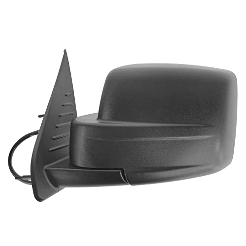 TRQ Driver Side Mirror Assembly Electric Adjustment Heated Memory Textured Compatible with 2008-2012 Jeep Liberty CH1320280 - Image 4