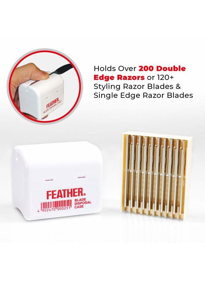 Feather Razor Blade Disposal Case for Barbers 3 Pk  - Image 2