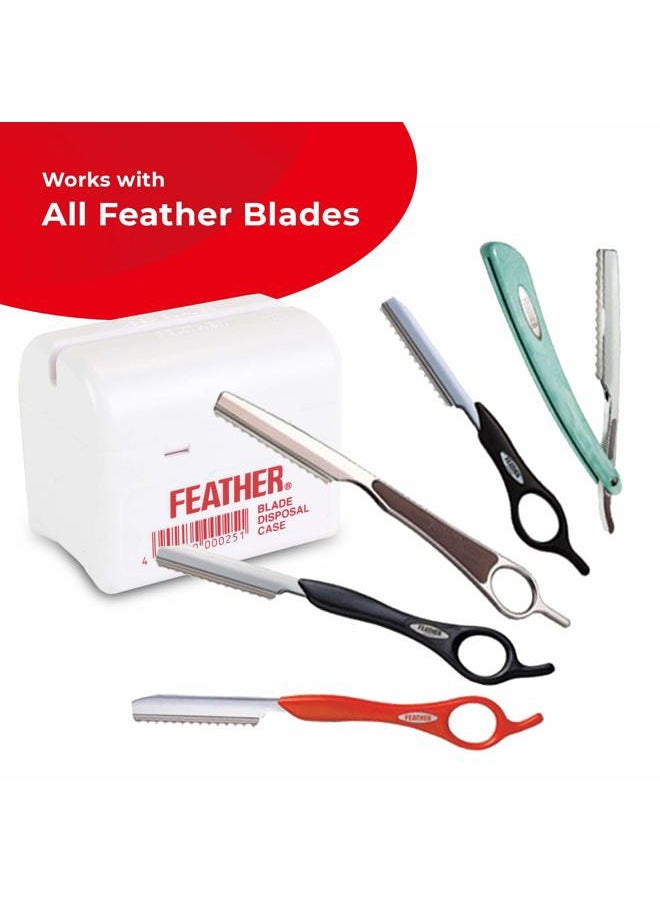 Feather Razor Blade Disposal Case for Barbers 3 Pk  - Image 3