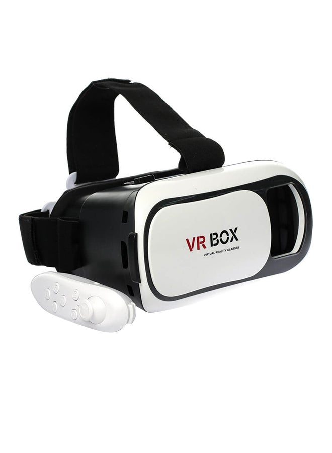 نظارة الواقع الافتراضي VR02 مع جهاز تحكم عن بعد أبيض/ أسود - Image 1