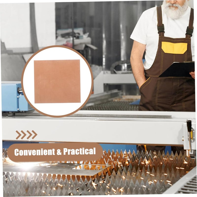 ألواح نحاسية معدنية 4 قطع للحرف اليدوية والمجوهرات DIY والأعمال الكهربائية وبناء النماذج عالية الصلابة - Image 5