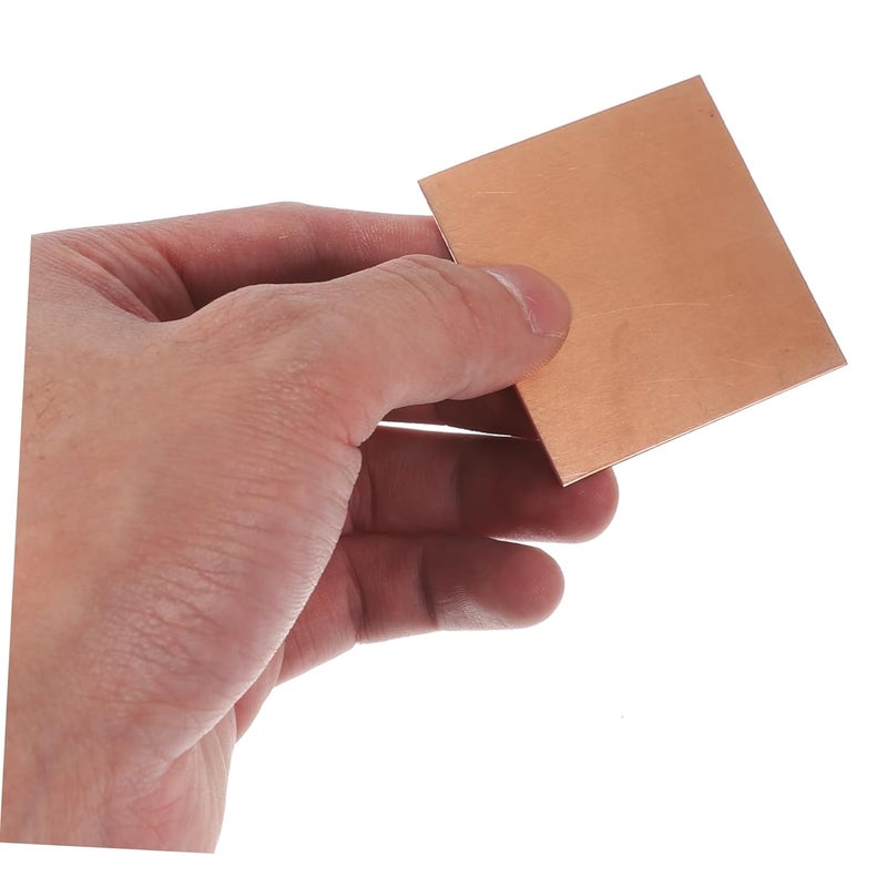 ألواح نحاسية معدنية 4 قطع للحرف اليدوية والمجوهرات DIY والأعمال الكهربائية وبناء النماذج عالية الصلابة - Image 4