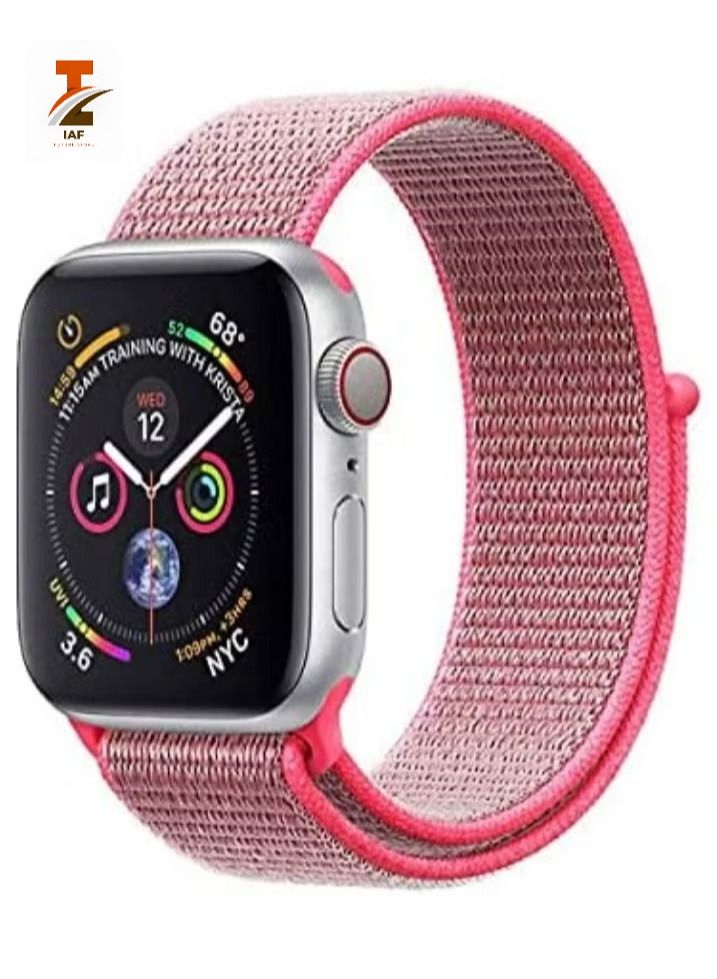 إيف سوار رياضي من النايلون لساعة أبل 45 مللي متر 44 مللي متر 42 مللي متر شريط بديل ناعم لسلسلة iWatch 7/6 / SE / 5/4/3/2/1 - Image 1