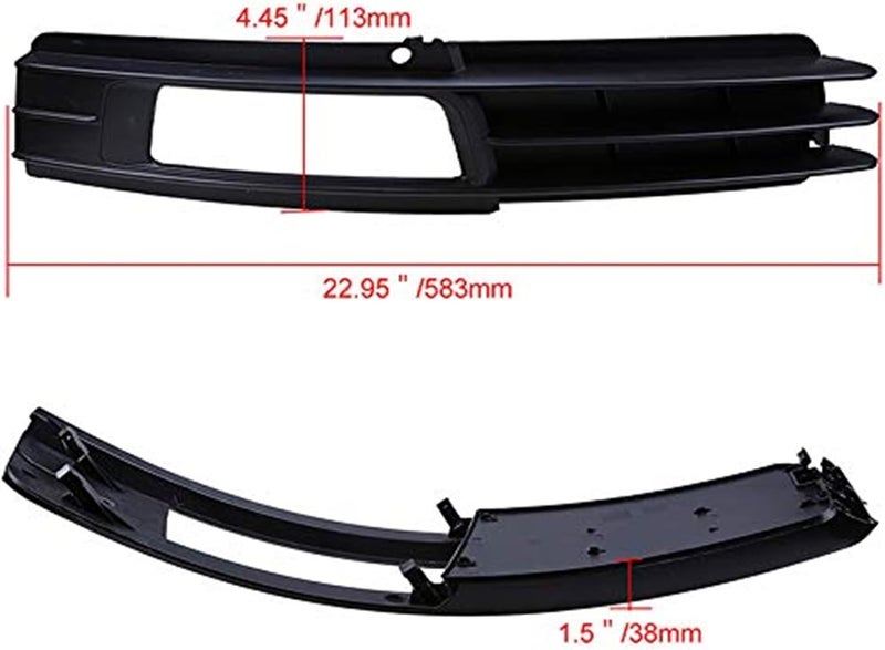 Yurefax Car Fog Light Grille Cover for A6 C6 Quattro - Image 4