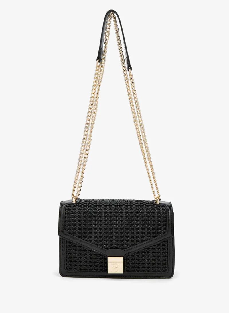 Flora Bella Textured Crossbody Bag With Chain Strap