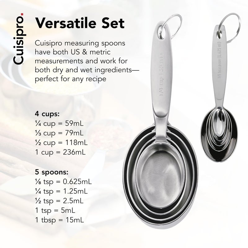 CUISIPRO Measuring Cup & Spoon Set SS - Image 3