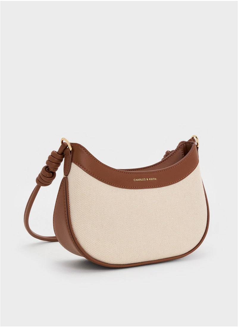 Charles & Keith Sabine Knotted-Strap Curve Shoulder Bag  - Image 2