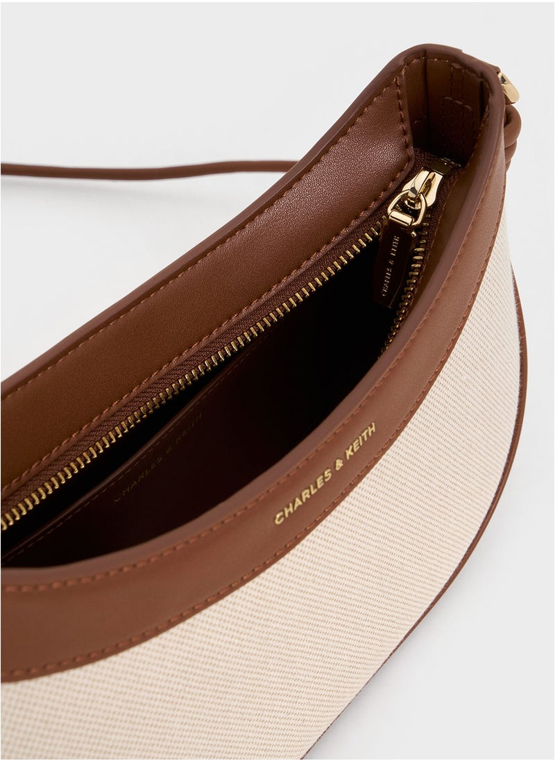 Charles & Keith Sabine Knotted-Strap Curve Shoulder Bag  - Image 5