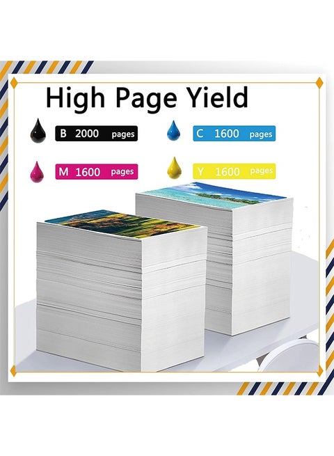 Cartucce Rigenerate HP 953XL - Multipack 4 Pezzi Nero Ciano Magenta Giallo Per Stampanti Officejet Pro