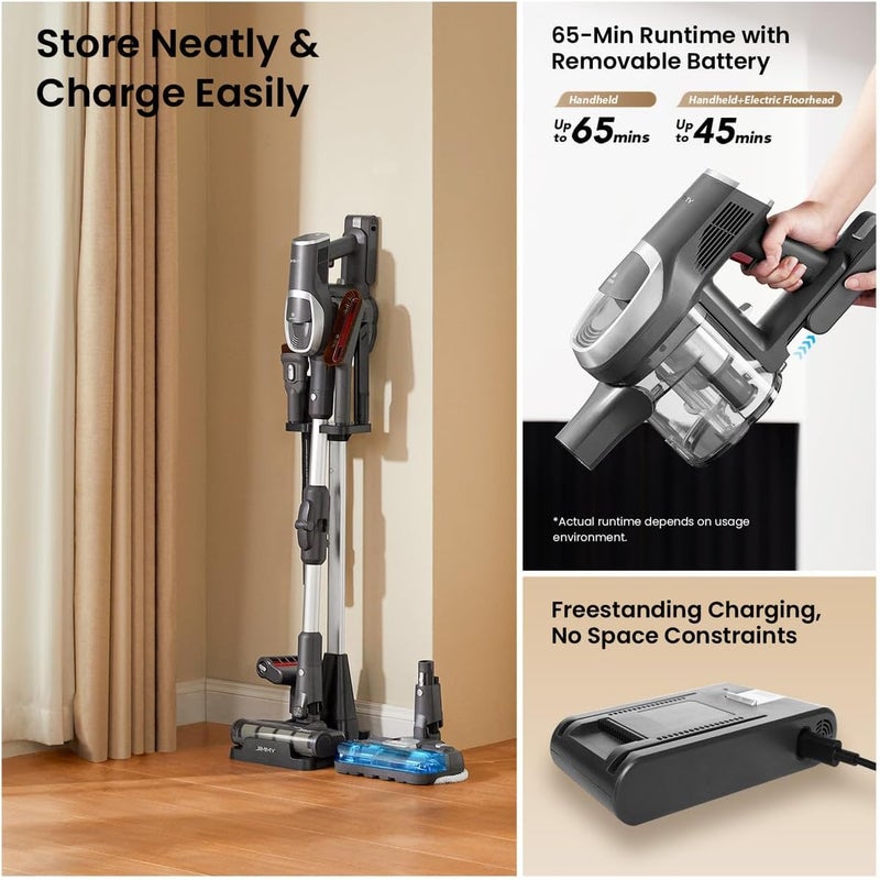 Jimmy JV9 Pro Aqua Cordless Vacuum Cleaner 500 W JV9 Pro Aqua grey - Image 5