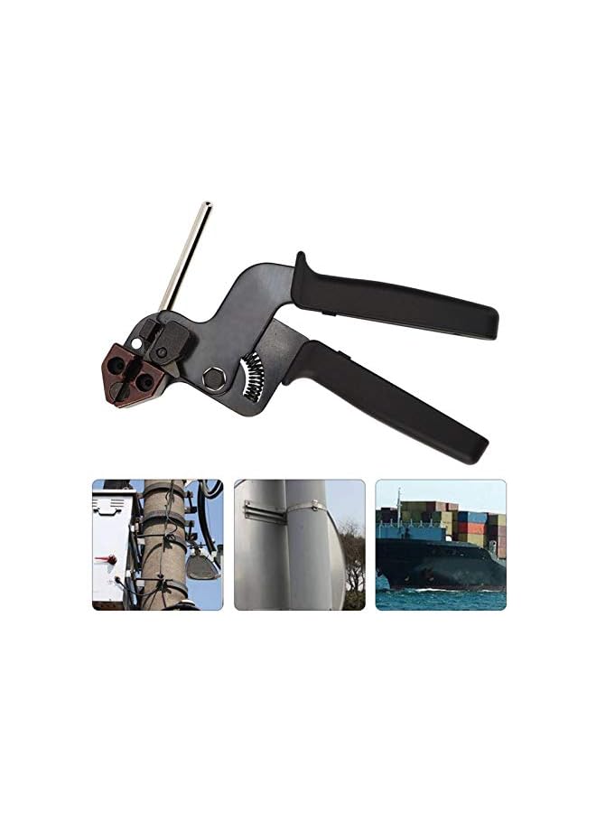 S-TOP Stainless Steel Cable Tie Gun, Fastening Cable Tie Tool, Die-Cast Steel Flush Cut Point Zip Tie Gun with Steel Handle, Automatic Tensioner Cutter Tool - Image 4