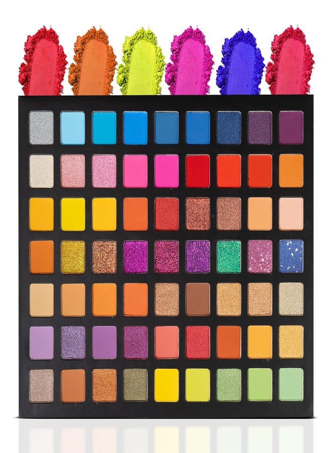 Profusion Cosmetics Profusion Utopia 63-Shade Eyeshadow Palette - Long-Lasting Matte, Shimmer, and Glitter Pressed Pigments for Bold Eyes - Image 1