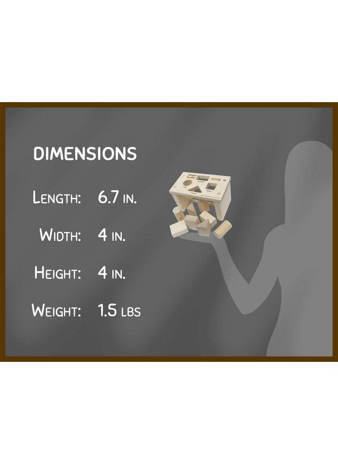 Maple Landmark - Shape Sorter Bench Made In Usa - Image 1