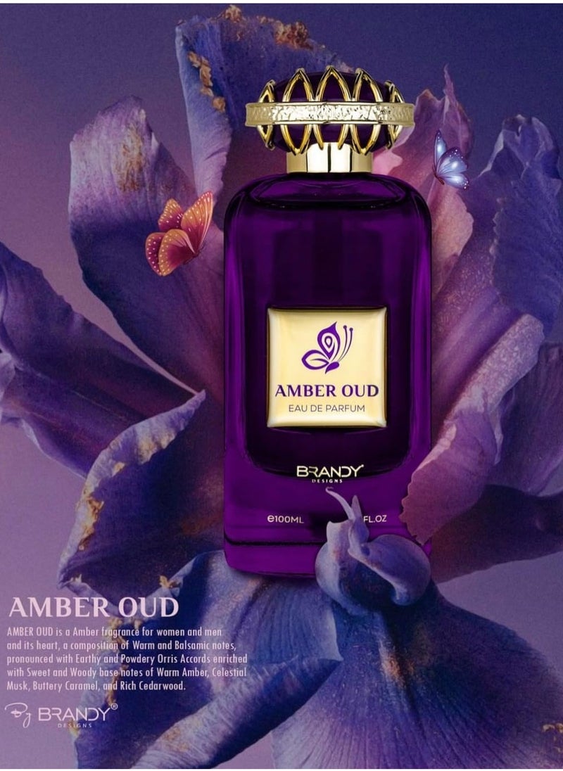 BRANDY DESIGNS - Amber Oud Eau de Parfum/Perfume 100ml - Luxury Fragrance for Men and Women-Enjoy an Exclusive Special Gift - Image 1