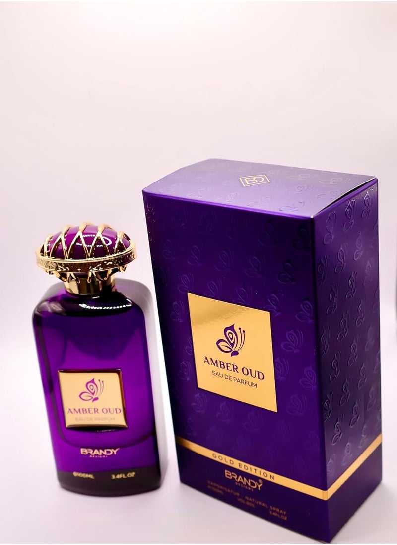 BRANDY DESIGNS - Amber Oud Eau de Parfum/Perfume 100ml - Luxury Fragrance for Men and Women-Enjoy an Exclusive Special Gift - Image 1