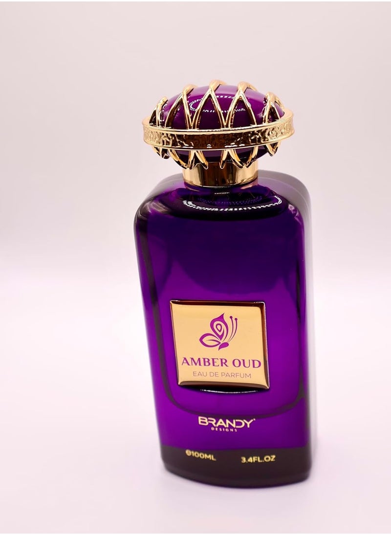 BRANDY DESIGNS - Amber Oud Eau de Parfum/Perfume 100ml - Luxury Fragrance for Men and Women-Enjoy an Exclusive Special Gift - Image 1