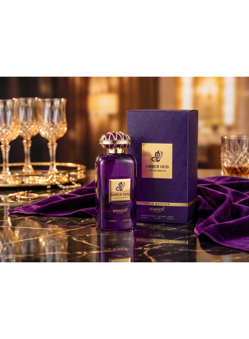 BRANDY DESIGNS Amber Oud Eau de Parfum/Perfume 100ml - Luxury Fragrance for Men and Women-Enjoy an Exclusive Special Gift - Image 4