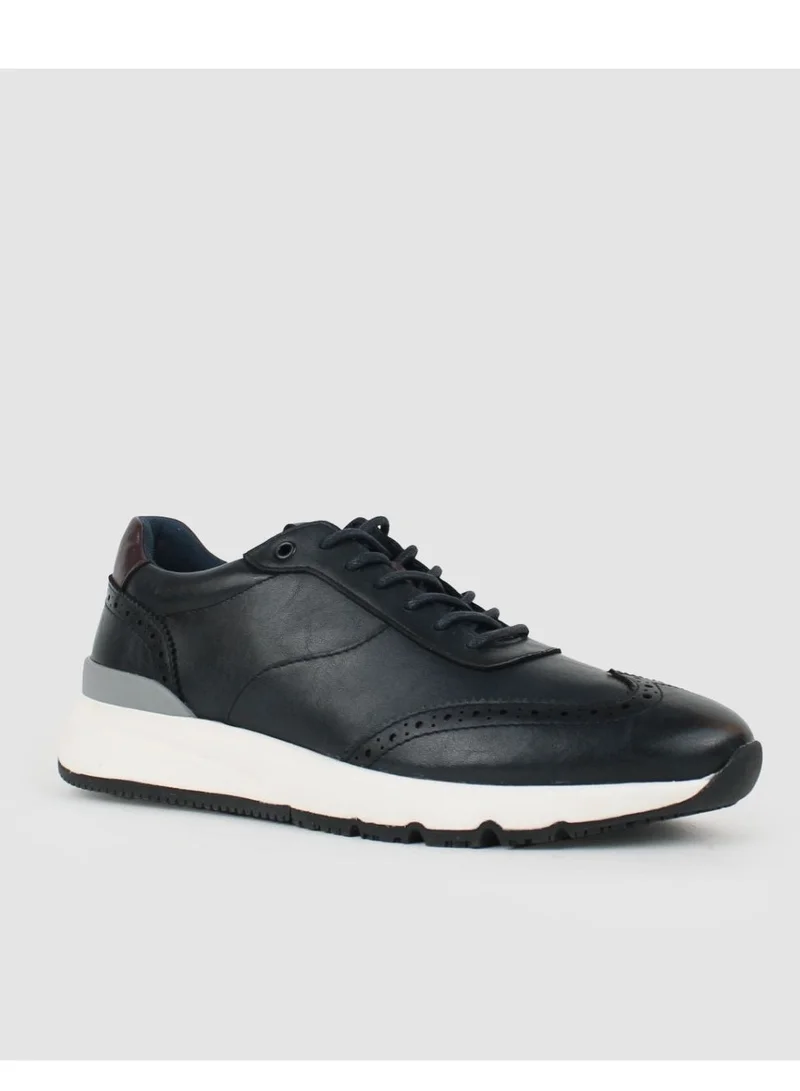 Milano Hagens Mens Laceup Sneakers-Navy