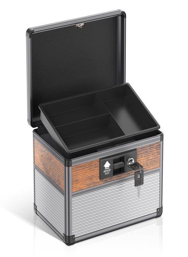 Glosen Medicine Lock Box,locking medicine box, Security Lock Boxes，lock box, First Aid Key Safe Box,Lock Box for Medication - Image 1