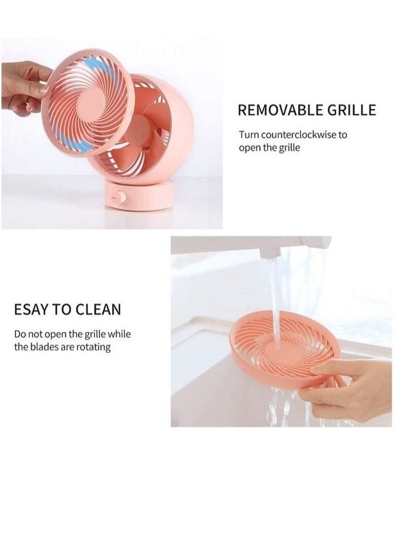 Small Personal Desktop Table Fan with Strong Wind