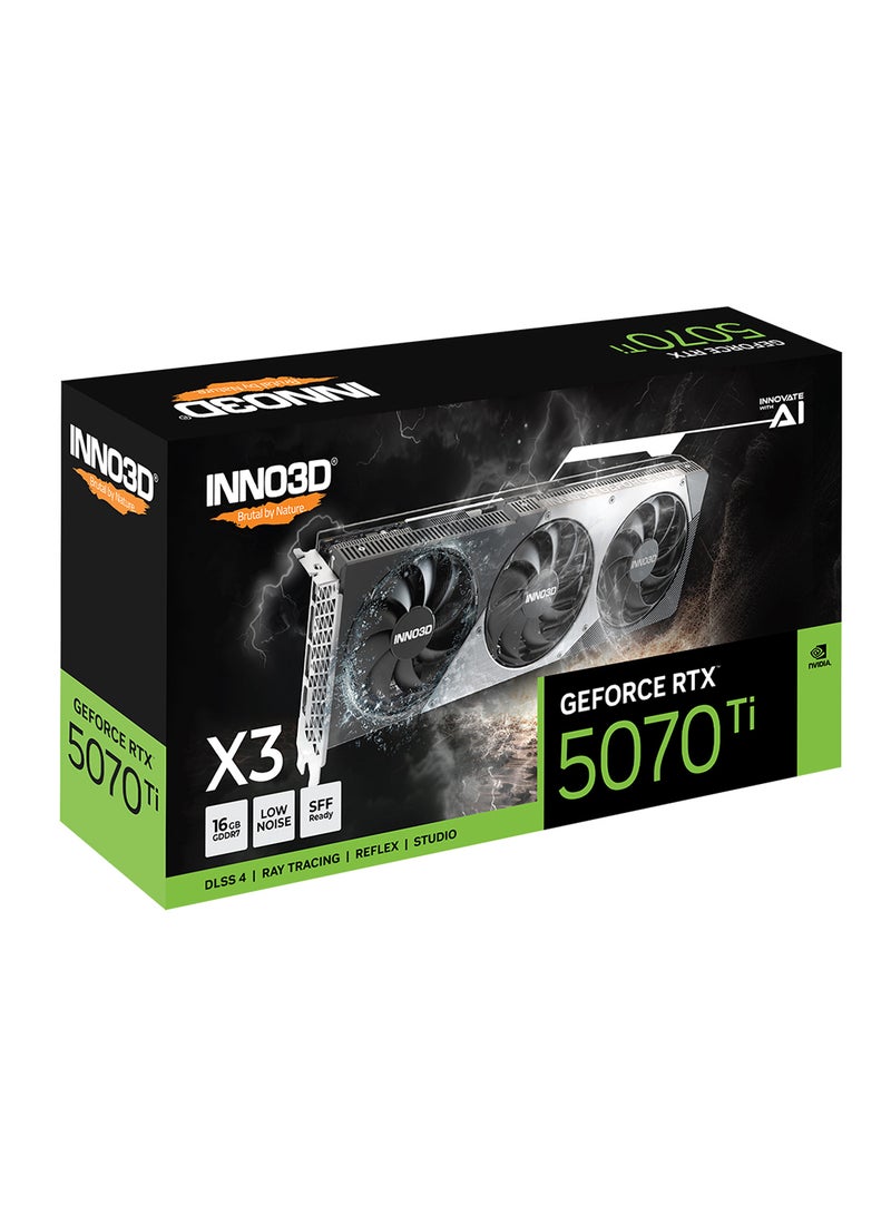 INNO3D GeForce RTX 5070 Ti X3 Graphics Card Black/Grey - Image 3