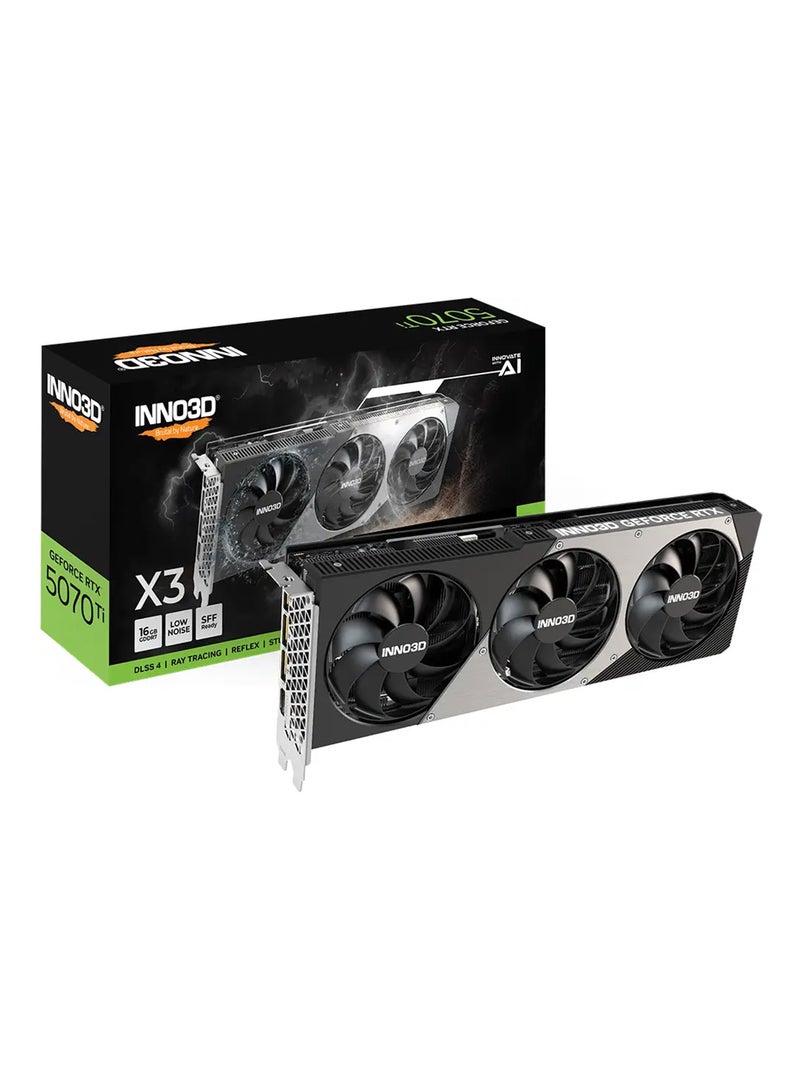 INNO3D GeForce RTX 5070 Ti X3 Graphics Card Black/Grey - Image 1
