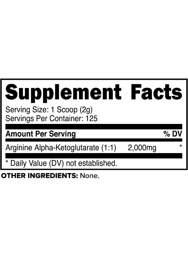 Primaforce Aakg Arginine Powder, 250 Grams (L-Arginine And Alpha-Ketoglutarate Acid) Premium Workout Supplement, Non-Gmo, Vegan, Gluten Free - Image 2