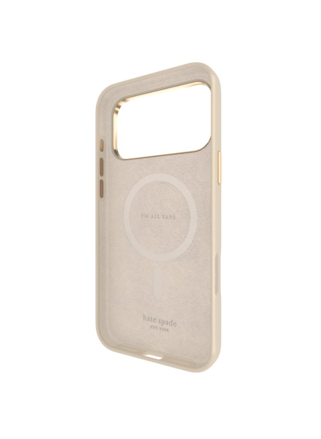 Kate Spade Case w/ Magsafe for Apple iPhone 17 Pro Max 6.9" | 12-Ft Drop Protection w/ Anti-Scratch Anti Color Fade Coating, Raised Edges, Fashion Case, Wireless Charging - Perfect Beige - Image 5