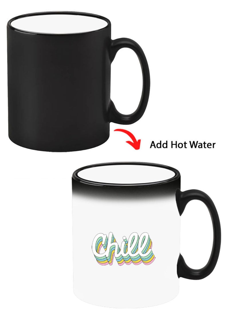 Theodor Color Changing Heat Sensitive Ceramic Mug, Image Revealed When HOT Liquid is Added! Chill - Image 1