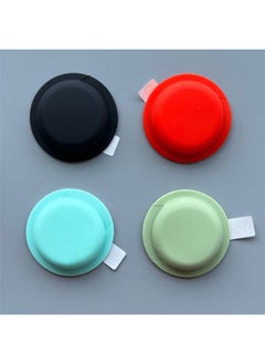 Applicable To For Apple Airtags Protective Case Airtgas Silicone Four-in-one Positioning Tracker Protective Soft Case-Color:Black + Red + Grass Green + Mint-Applicable Model:For Apple Airtags