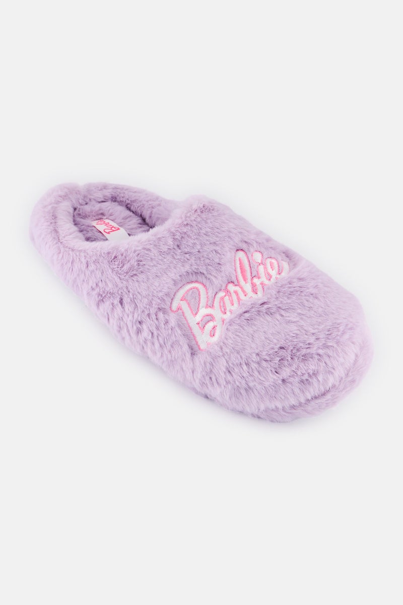 Barbie نعال باربي للنساء، سهل الارتداء، للمنزل، بنفسجي - Image 1