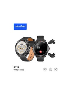 Haino Teko Haino Teko Germany ST5 Watch Buds Round Shape AMOLED Display Smart Watch Bluetooth Earbuds  - Image 2