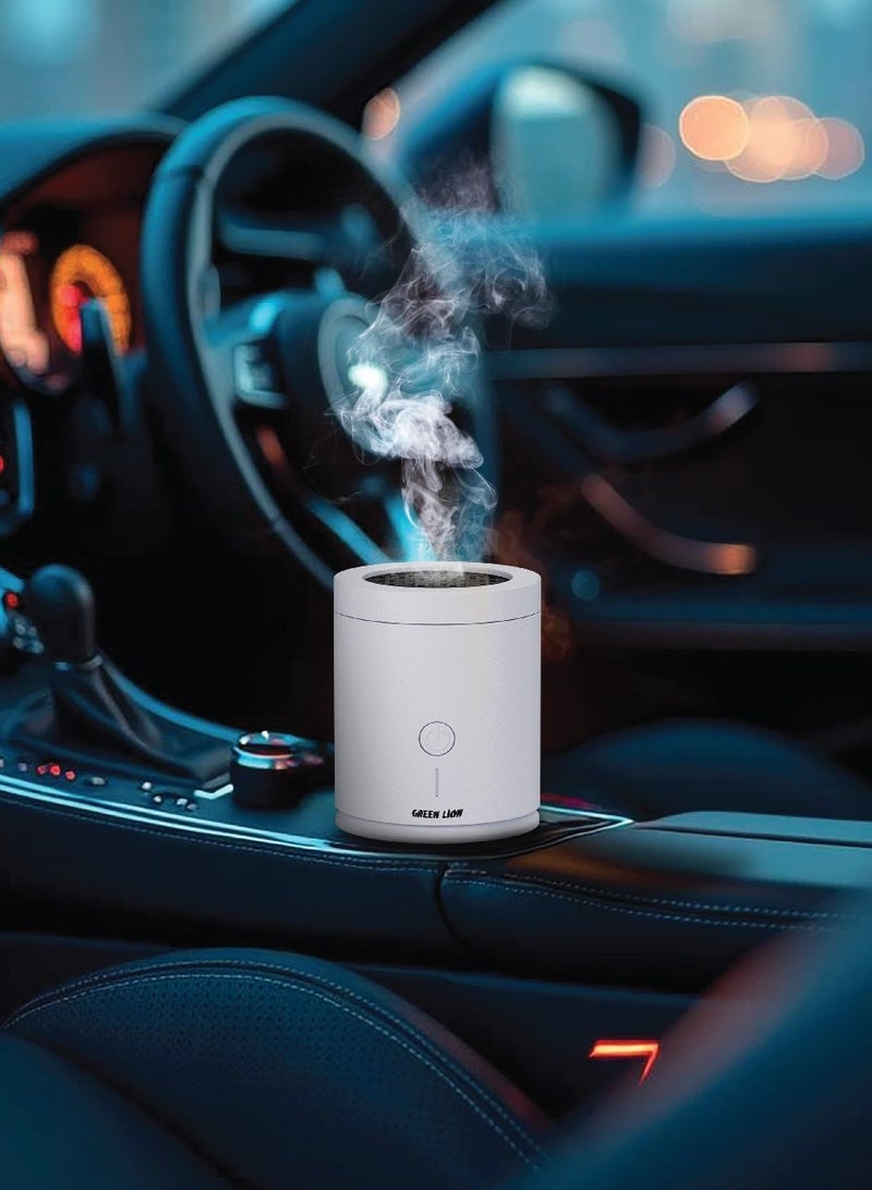 GREEN LION Dune Air Incense Burner with Long Time Battery Life & Strong Fragrance / 30 Sec Single Burning Time / 2000 mAh Rechargeable Battery / Auto Shut Off - White - Image 2