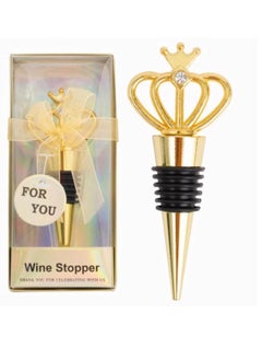 BLUE CORAL Wine Stopper Crown Shaped Birthday Party Wedding Anniversary Wine Fresh-keeping Stopper Ideal Gift Bar Accessories Kitchen Tools (Crown)  - Image 2