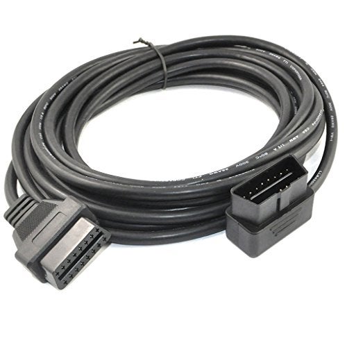 OLLGEN 5M/16.4ft OBD II Cable OBD2 16 Pin Right/Left Angle Male to Female OBD Extenstion Cable for Car Auto Diagnostic Extender Cord Adapter - Image 4