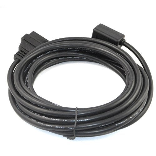 OLLGEN 5M/16.4ft OBD II Cable OBD2 16 Pin Right/Left Angle Male to Female OBD Extenstion Cable for Car Auto Diagnostic Extender Cord Adapter - Image 5