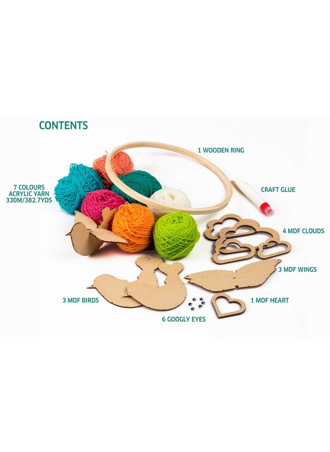 CHALK AND CHUCKLES - Chalk and Chuckles Art & Craft Kit for Kids - Make Your Own Bird Hanging, Age 8-14, DIY Kit, Best Gift for Boys, Girls 9, 10, 11, 12, 13 Years Old( Multicolour) - Image 1