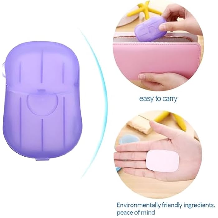 Portable Mini Soap Paper Slices Disposable Hand Cleaning Box for Travel, School Activities and Outdoor Events, Effectively Easy Hand Washing (15 Pieces) - Image 2