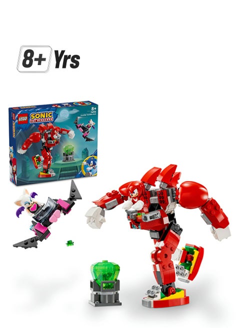 Sonic the Hedgehog Knuckles’ Guardian Mech, Action Figure Toy for Kids Boys & Girls with Video Game Character Figures Incl. Knuckles and Rouge the Bat, Plus a Master Emerald, Fun Gift Idea 76996 (276 pieces)