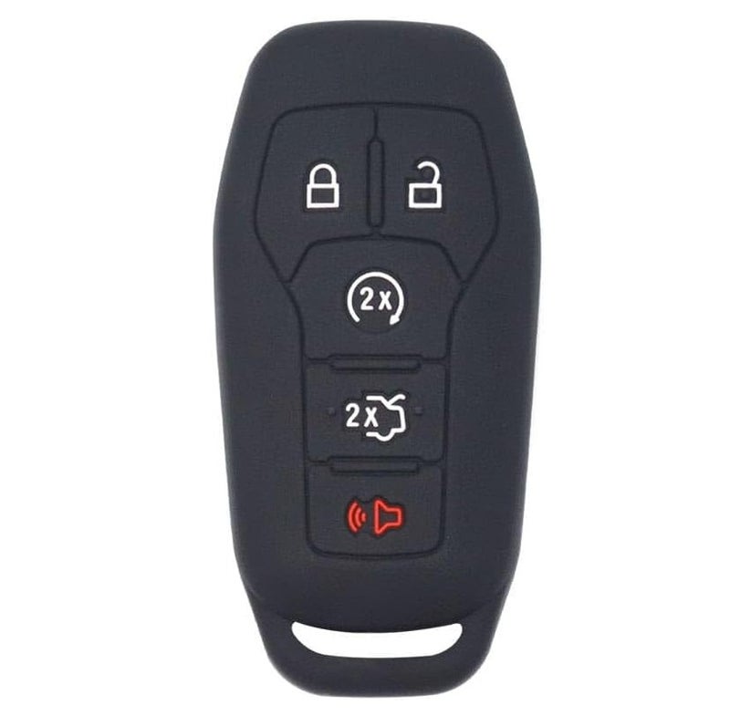 5 Buttons Silicone Key Shell Cover Case for Ford Fusion Explorer Mustang Edge F150 F250 F350 Lincoln MKZ MKC, Remote Protection Case - Image 3