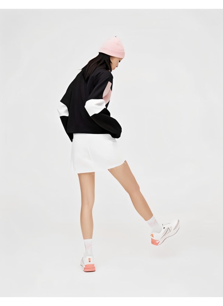 LOUD UNIVERSE Women’s Color Block Sweatshirt – Zip Neck, High Collar, Long Sleeve Pullover, Cotton-Blend Fleece, Casual Sporty Style  - Image 4