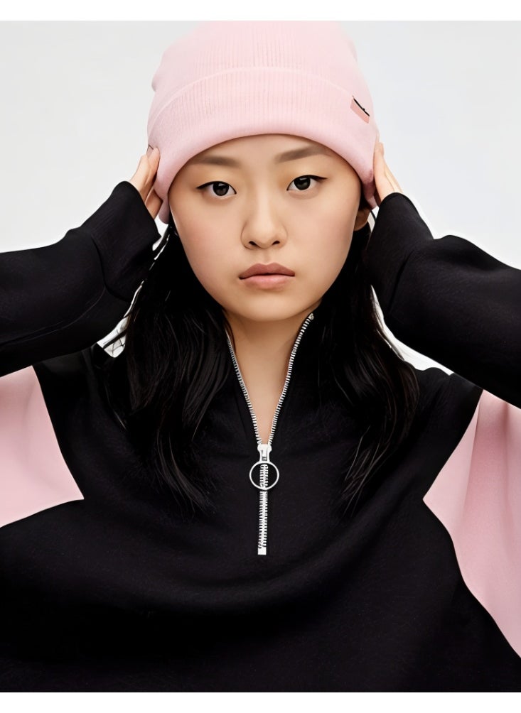 LOUD UNIVERSE Women’s Color Block Sweatshirt – Zip Neck, High Collar, Long Sleeve Pullover, Cotton-Blend Fleece, Casual Sporty Style  - Image 5